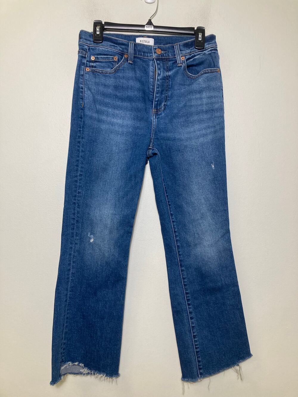 Pistola Vintage Frayed Hemline Denim Sz 28